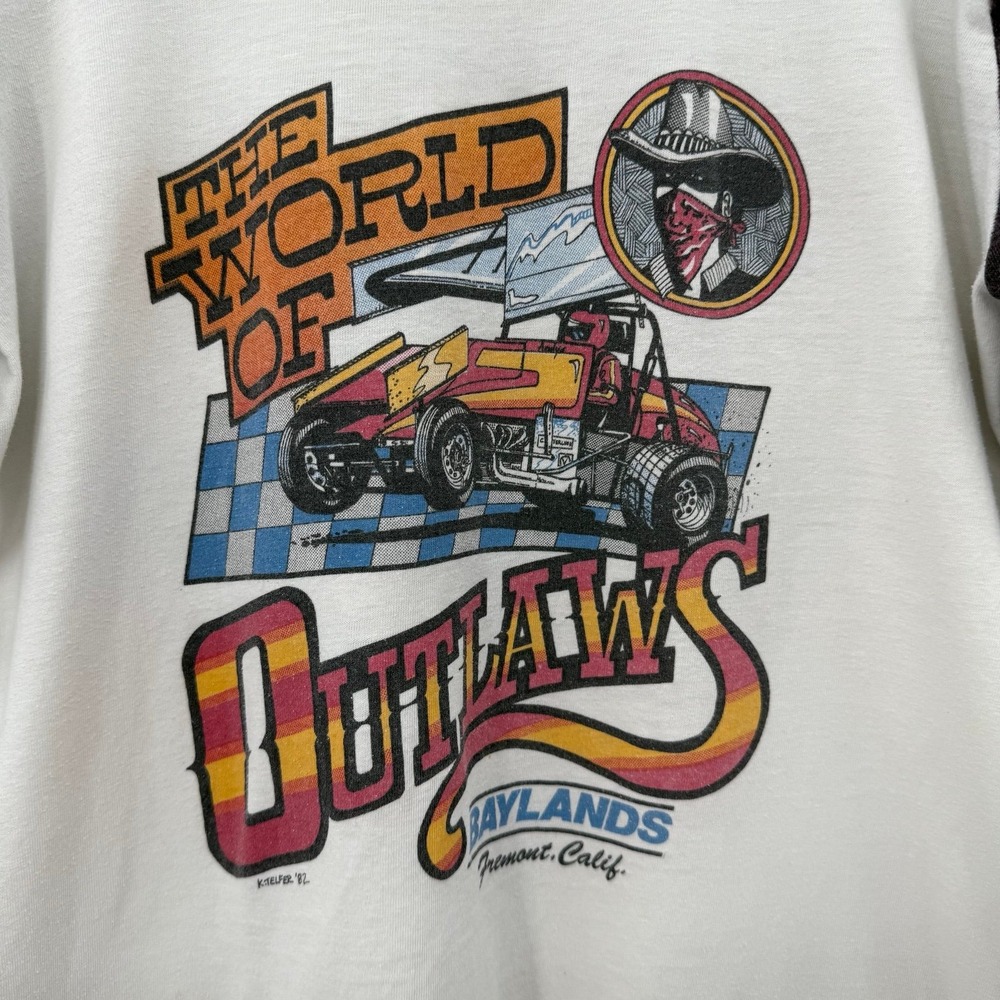 Vintage pro tees the world of outlaws baylands Fremont California baseball T XL - Picture 2 of 11